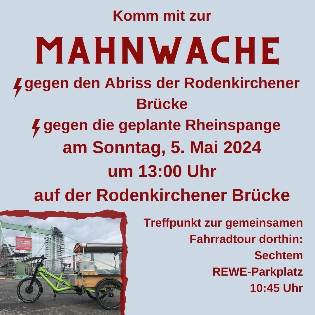 240505 Mahnwache Rodenkirchener Brücke